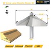 Akylin 60 Degree Extra Large Chamfer Router Bit,1/2" Shank,1-3/4" Cutting