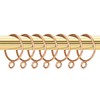 KaiYi 20pcs Shower Curtain Rings Sliding Ring Opening Design Curtain
