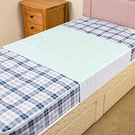 Comfortnights Washable Absorbent Bed Pad 75 x 90 cms,30" x 35Â½", with wings.