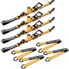 4 Pack Axle Tie Down Strap Combo with Snap Hook