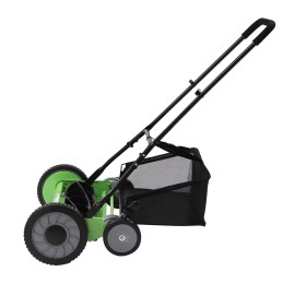 20" Lawn Mower Grass Cutter Machine, with Collection Box,Push Reel Mower 5-Blade