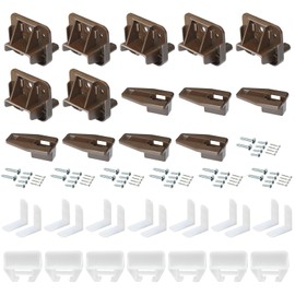 1 Set R 7321 Track Guide and Glides Replacement,Drawer Track Guide kit Compatible with Kenlin Rite Trak 1 System, Drawer Hardware to Repair Furniture for Dressers, Hutches & Nightstand Drawer Systems