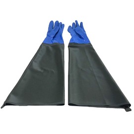 TradeWind Long Gloves, Sandblast, Thick, Waterproof, Cold Protection, Heat Resistant, For Work, Plating, Chemical Use, Disinfection, Cleaning, Agriculture, Forestry and Fisheries, Civil Engineering, BBQ (27.6 inches (70 cm)