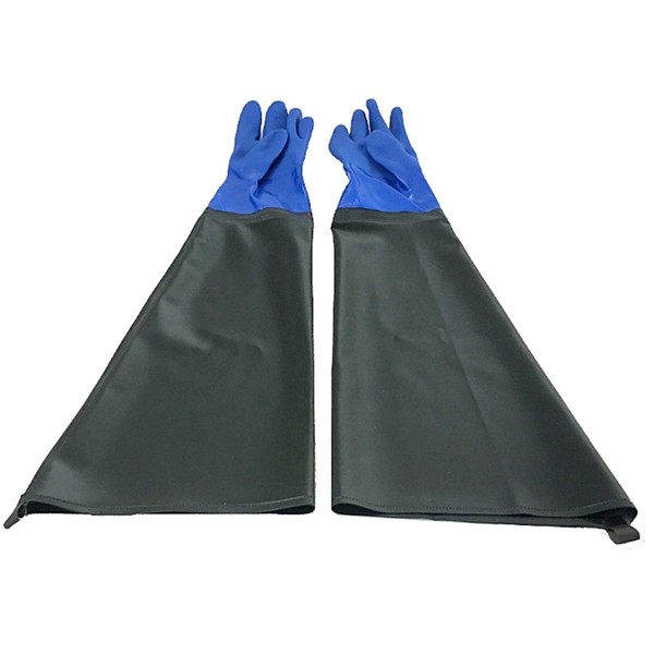 TradeWind Long Gloves, Sandblast, Thick, Waterproof, Cold Protection, Heat Resistant, For Work, Plating, Chemical Use, Disinfection, Cleaning, Agriculture, Forestry and Fisheries, Civil Engineering, BBQ (27.6 inches (70 cm)