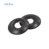 uxcell 100Pcs Cup Washer Countersunk, Iron Black Countersunk Finish Washers