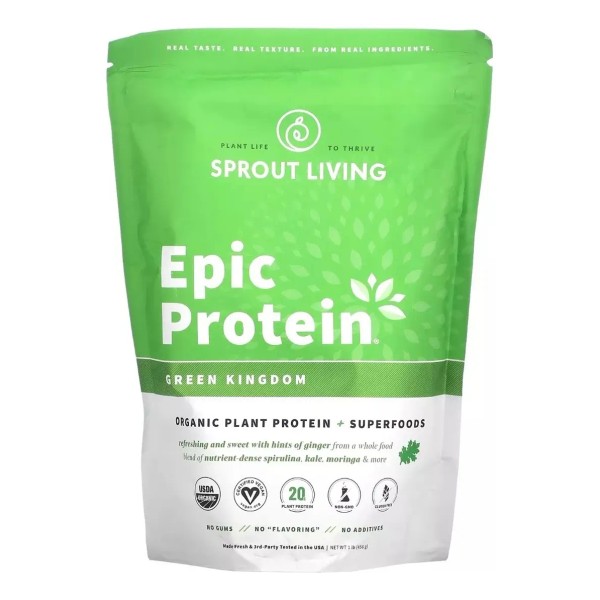 Sprout Living Epic Protein Green Kingdom 455gr, Vegana