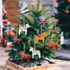 Dala Horse - Adornos de Navidad suecos de 6 piezas