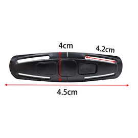 Black Universal Child Seat Chest Harness Clip and Baby Seat Safety Belt Clip Buckle Universal Replacement for Kids Trend Adjustable Guard