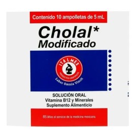Cholal Modificado Caja Con 10 Ampolletas De 5 Ml