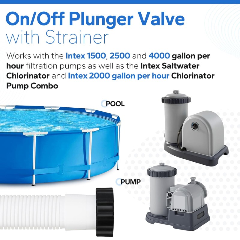 12355 Large Inlet Air Nozzle & Pool Plunger Valve with
