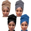 Harewom 4 envolturas para la cabeza de turbante para mujeres