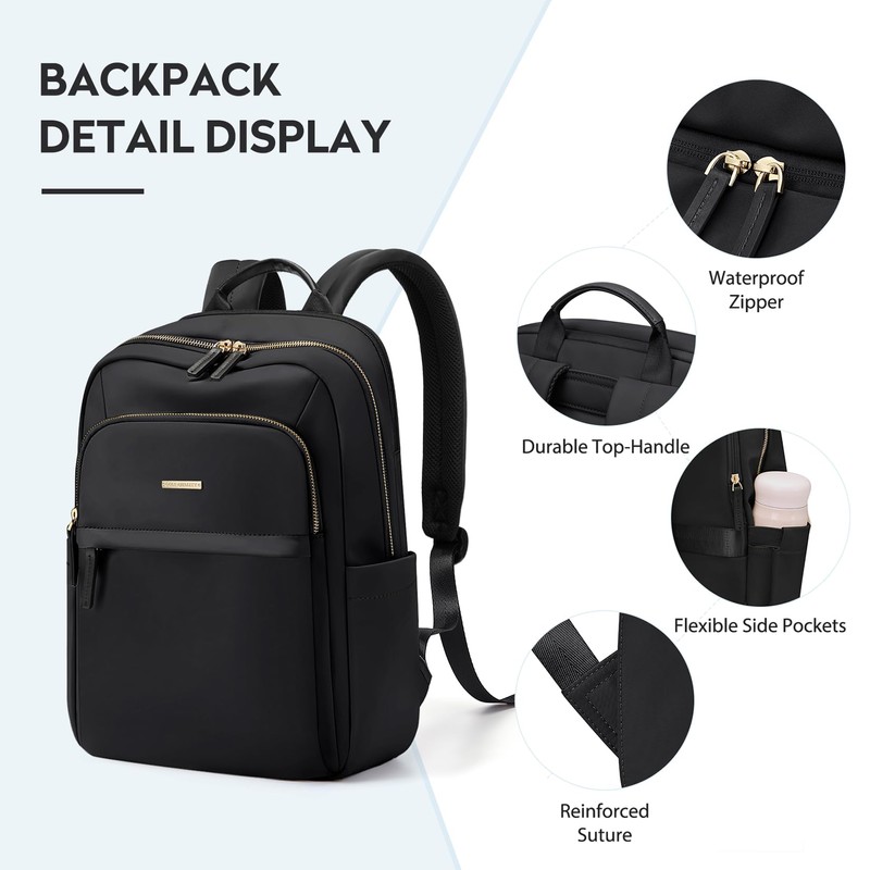 GOLF QUALITY Hiking Travel Backpack for Women Casual Business Weekender