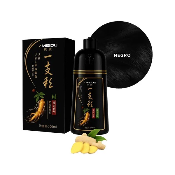 Shampoo Tinte Instantaneo Cubre Canas Natural Jengibre 500ml