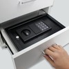 JUGREAT Top Opening Desk Drawer Safe with Induction Light,Electronic Digital