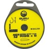 Guru QM1 15" Speed Stop Hair Rigs Barbless (Size 16