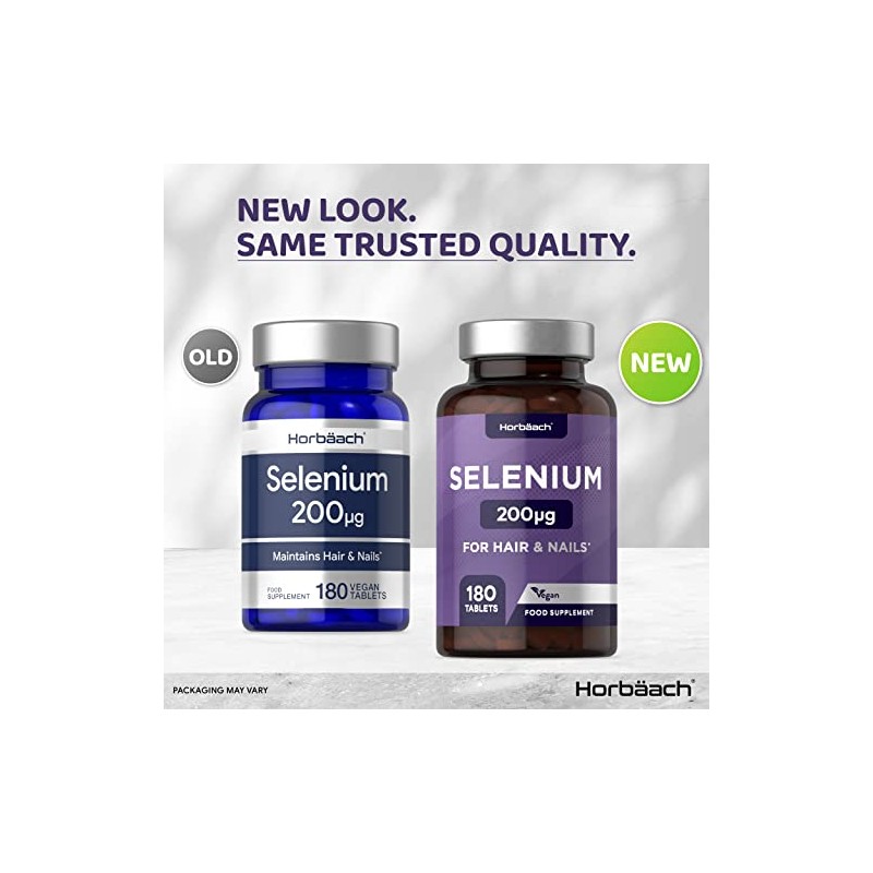 Selenium 200mcg Supplement | 180 High Strength Tablets | with