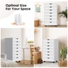DUMOS 7 Drawer Chest Vertical File Cabinet Filing Cabinet Mobile