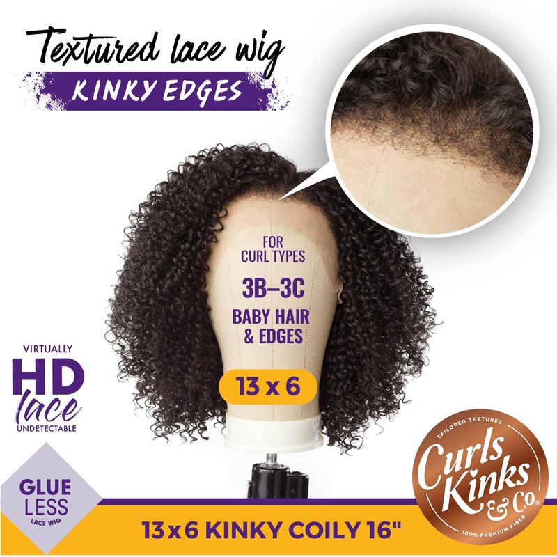 Sensationnel Kinky Edge 13x6 Lace Wigs - Kinky Edge Coily