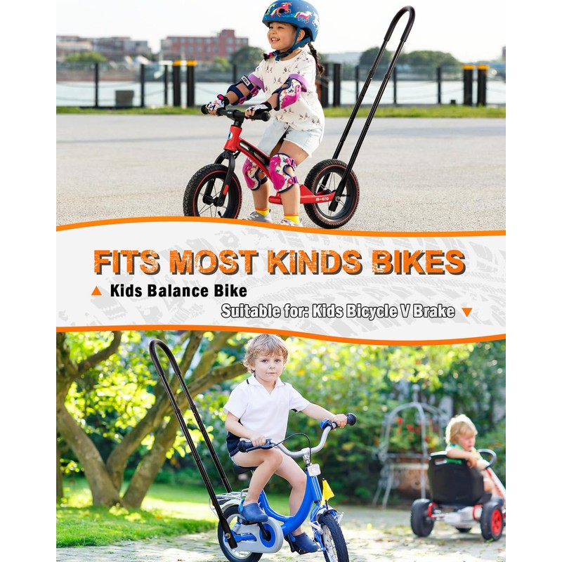 LEICHTEN 6-Level Adjustable Bike Training Handle for Kids Balance Bike
