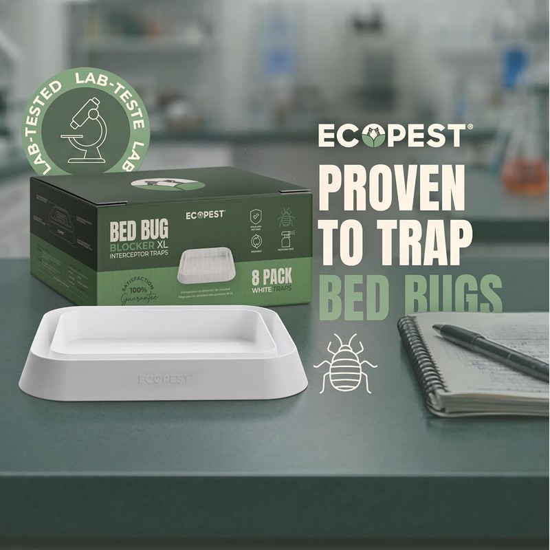 Bed Bug Interceptors – 8 Pack | Bed Bug Blocker