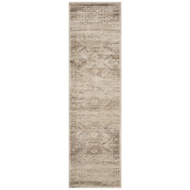 Safavieh Vintage Collection VTG118 Oriental Distressed Premium Viscose Accent Rug, 2'7" x 4', Stone