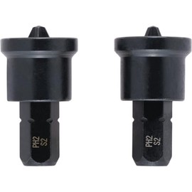 Original Einhell Plaster Bits 2-Piece 25mm PH2 (S2 Steel, Drywall, C 6.3 Shank)