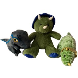Weighted Stuffed Animal, Dinosaurs with 2-3 lbs, weighted buddies, washable plush dinosaur, triceratops, dino