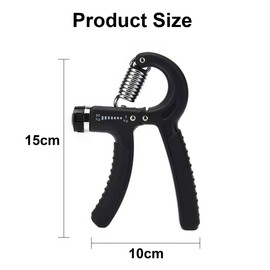 DOETYD Hand Grip Strengthener Forearm Strengthener Grip Strength Trainer, Adjustable Resistance 11-132Lbs (5-60kg) Finger Exerciser Black