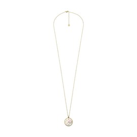 Fossil JF04864710 Women's Gold Tone Stainless Steel Necklace, Unit size, Stainless Steel, No Gemstone