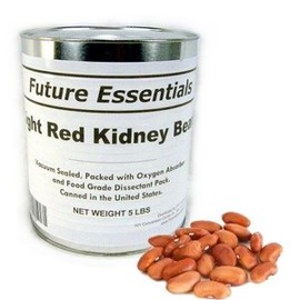 1 Can of Future Essentials Light Red Kidney Beans, Dried, #10 Can, 5 lbs Net Weight