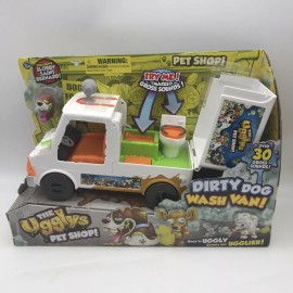 Moose Toys The Ugglys Pet Shop Dirty Dog Wash Van Truck w/30+ Gross Sounds & Exclusive Pet