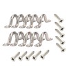 Amarine Made Pack of 10 Stainless Steel Bimini Boat Top