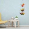 Multifunction 3 Tier Removable Hanging Fruit Baskets Vegetable Storage Organizer