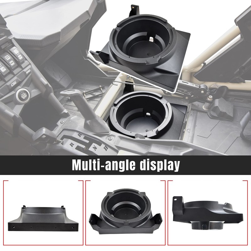 SAUTVS Speaker Panels for Can-Am Maverick X3, 10" Under Seat