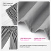 RIMELA Grey Bed Skirts with Split Corners Queen Size 18
