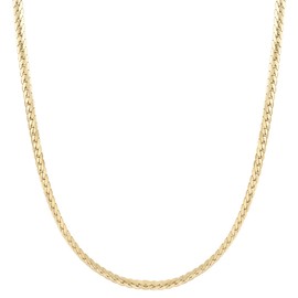 Artiqo Simplicity Women's Necklace Gold Stainless Steel (Gold, Silver) – Snake Chain Made of Stainless Steel Adjustable (39 + 5 cm) – Statement Chain – Suitable for Multi Layer – Model Simplicity,