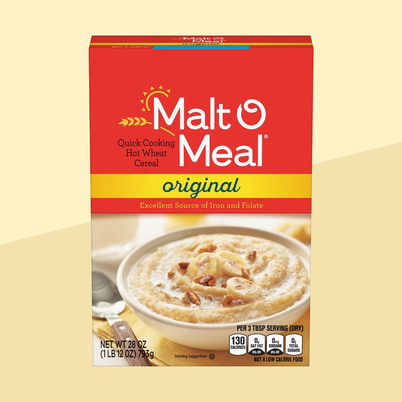 Malt-O-Meal, Original Malt-O-Meal Hot Breakfast Cereal, Quick Cooking, 28 Ounce