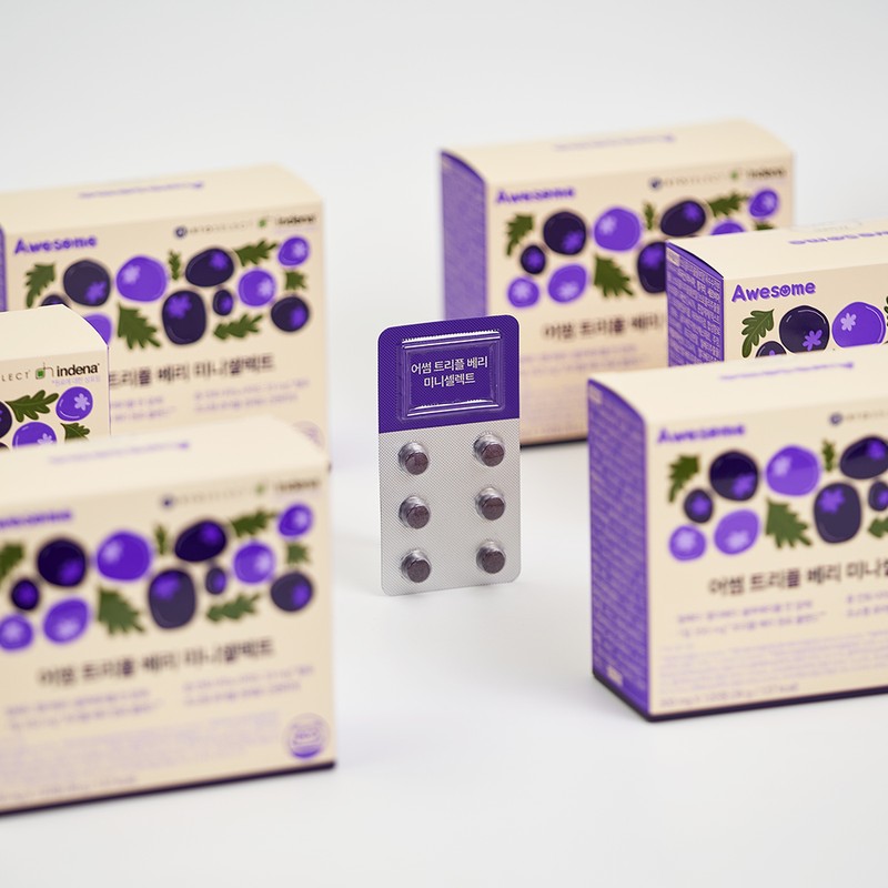 Awesome Triple Berry Mini Select 120 tablets x 4 boxes
