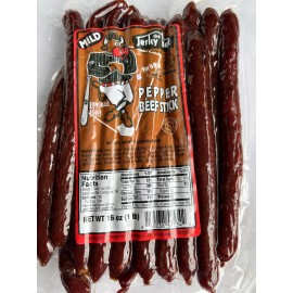 The Jerky Hut Beef Pepperoni Sticks 16oz VARIOUS FLAVORS 100% Beef - NEW - Pepper Beef - 16oz