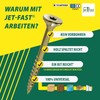 Jet-Fast Original Universal screws, Duo-countersunk head, self-drill bit, gold, 11404x40n