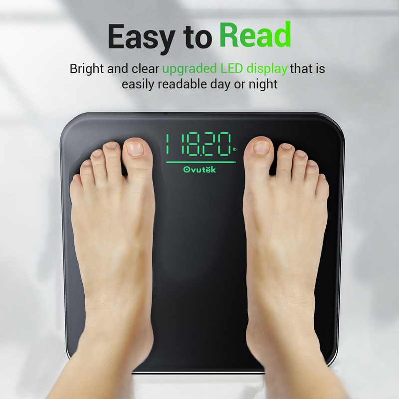 Ovutek Bathroom Scale for Body Weight, Highly Accurate Digital Weighing