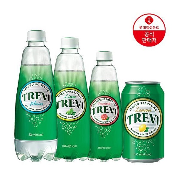 Lotte Chilsung Trevi carbonated water by volume / 롯데칠성 트레비 탄산수 용량별 골라담기