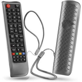 Case for  TV Remote, Cover for  Remote Control for  TV Universal Replacement  Sleeve  with Lanyard Glow in The Dark Blue - Color: Non-glow Black