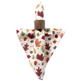 DII 100% Cotton Buffet Napkin Machine Washable, Oversized, Everyday Basic, 20x20, Scattered Leaves