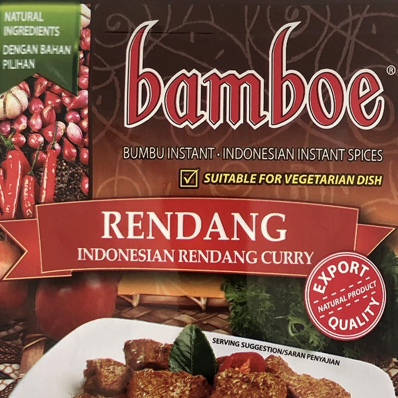 bamboe Indonesian Instant Spices: Rendang (Indonesian Dry Curry Paste) (1