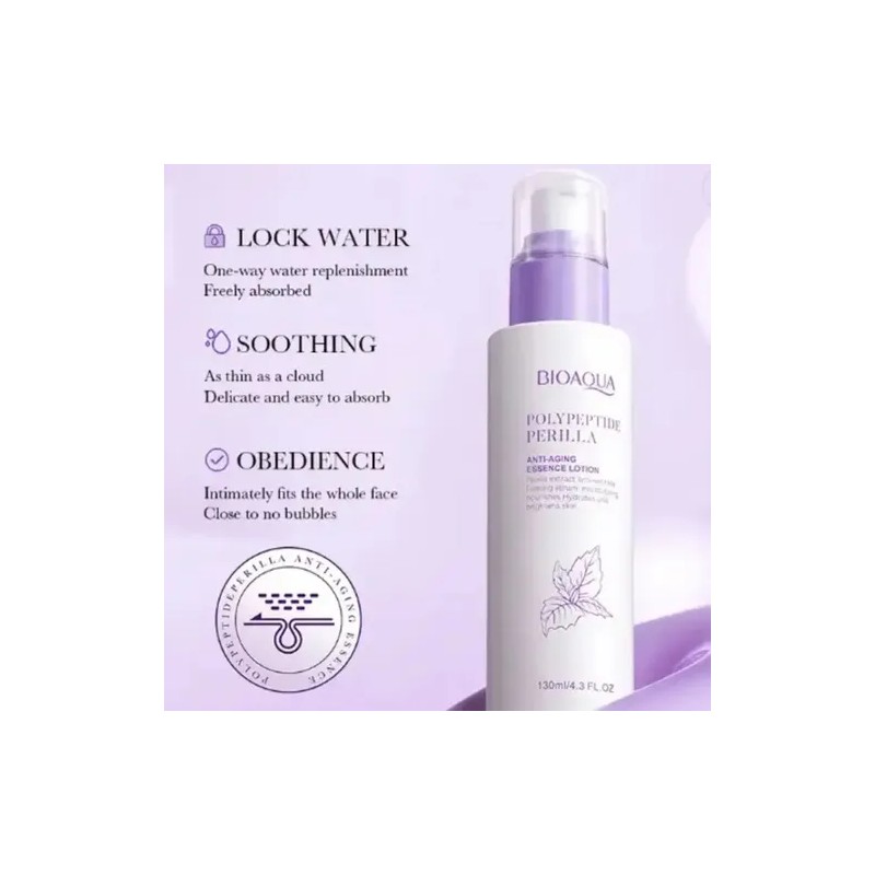 Bioaqua Loción Facial Perilla Antiarrugas Antiedad 130ml