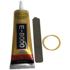 YiJieWZT E-8000 Adhesive Multi-Function Glues,Super Glue Suitable for Phone Screen Repair,Wooden,Jewelery (110ML，1pack)-with 1 Opening Pry Tool spudger,and 2 Rubber Bands