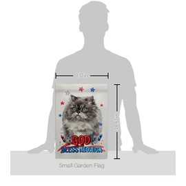 Breeze Decor Patriotic Himalayan Garden Flag Set Mailbox Hanger Cat Kitten Meow Spoiled Paw Fur Pet Nature Farm Animal Creature House Banner Small Yard Gift Double-Sided, Made in USA