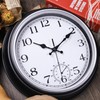 JoFomp Large Waterproof Outdoor Clock with Thermometer Combo - 12