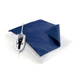 Ufesa Flexy Heat N Electric Heat Pad, 38 x 27 cm, 100 W, 4 Temperature Levels, Timer, Automatic Shut-Off, Blue Textile Cover
